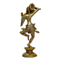 Brass Lady with Mirror Showpiece KBH06702