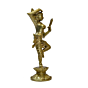 Brass Lady with Mirror Showpiece KBH06702