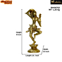 Brass Lady with Mirror Showpiece KBH06702