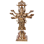 Brass Dashabhuja Deep Lady Statue KBH06710