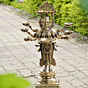 Brass Dashabhuja Deep Lady Statue KBH06710