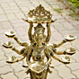 Brass Dashabhuja Deep Lady Statue KBH06710