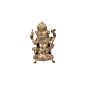 Brass Ganesha on Tortoise Statue Idol KBH06713