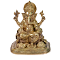 Brass Prasad Ganesha Idol KBH06716