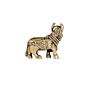Brass Small Kamdhenu Cow with Calf KBH06720