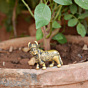 Brass Small Kamdhenu Cow with Calf KBH06720
