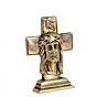 Brass Cross with Jesus KBH06722