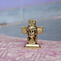 Brass Cross with Jesus KBH06722