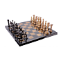 Brass Chess Set in Small Size with Wooden Box KBH06772