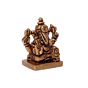 Brass Srimant Dagdusheth Halwai Ganesha Idol KBH06804