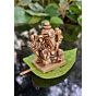 Brass Srimant Dagdusheth Halwai Ganesha Idol KBH06804