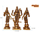 Brass Kartikeya with Wives Valli & Devasena KBH06805