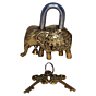 Brass Elephant Lock KBH06934