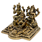 Brass Laxmi Ganesha with Kuber Dhan Yantra KBH06993