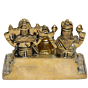 Brass Laxmi Ganesha with Kuber Dhan Yantra KBH06993