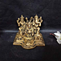 Brass Laxmi Ganesha with Kuber Dhan Yantra KBH06993