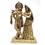 Brass Radha Krishna Idol  9 Inch KBH07002