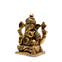 Brass Srimant Dagdusheth Halwai Ganesha Idol KBH07005
