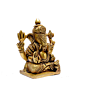 Brass Srimant Dagdusheth Halwai Ganesha Idol KBH07005
