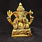 Brass Srimant Dagdusheth Halwai Ganesha Idol KBH07005