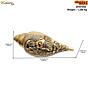 Brass Vishnu Lakshmi Shankh 3 Inch KBH07006