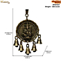Brass Ganesha Bell Hanging KBH07027