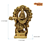 Brass Kaman Krishna Idol KBH07035