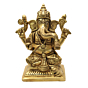 Brass Ganesha-Lakshmi Pair 4 Inch KBH07040