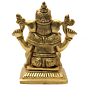 Brass Ganesha-Lakshmi Pair 4 Inch KBH07040