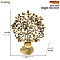 Brass Tree Candle Stand 9 Inch KBH07084