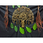 Brass Wall Hanging Bird on Banyan Tree KBH07103