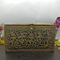 Brass Jewelry Box Lady & Peacock Carving KBH07123