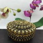 Brass Round Jewelry Box Small KBH07125