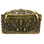 Brass Square Jewelry Box 2 Inch KBH07126
