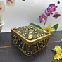 Brass Square Jewelry Box 2 Inch KBH07126
