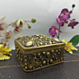 Brass Square Jewelry Box 2 Inch KBH07126