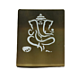 Brass Ganesha Plate 2 Inch KBH07135