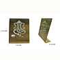 Brass Ganesha Plate 2 Inch KBH07135