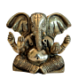 Brass Ganesha Big Ear Idol 3 Inch  KBH07146