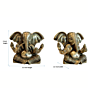Brass Ganesha Big Ear Idol 3 Inch  KBH07146