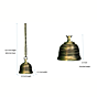 Brass Temple Bell KBH07147