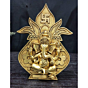 Brass Ganesh Kalash Design Plate Wall Hanging KBH07158