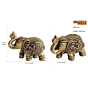 Brass OM Kalash Design Elephant KBH07165