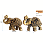Brass Ganesh Laxmi Design Elephant KBH07166