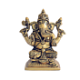 Brass Square Base Ganesh KBH07190