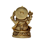 Brass Ganesh Round Base Flower KBH07197