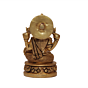 Brass Laxmi Lakshmi Round Flower Base KBH07199
