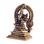 Brass Kaman Ganesh Sitting KBH07217