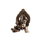 Brass Sinhasan Sitting Vishvakarma Idol KBH07220