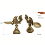 Brass Peacock Diya KBH07234